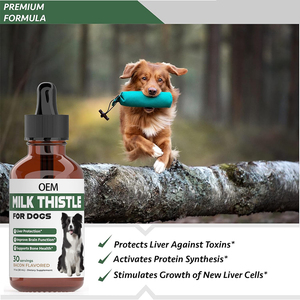 OEM & ODM fegato di <span class=keywords><strong>cane</strong></span> e rene integratore di cardo di latte per cani gocce di sostegno cani disintossicazione e salute del tratto urinario - Product Image 6