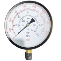 Manómetro de 60Mpa para Probador de Inyectores Diésel S60h S70h S80h, Herramienta de Prueba de Presión de 0-8000 Psi