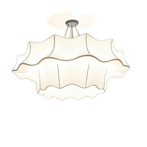 New Chinese <b>Style</b> Fabric Chandelier 60cm 80cm 100cm 120cm Led Light Round White Single <b>Head</b> For Living Room Restaurant Hotel - Product Image 5