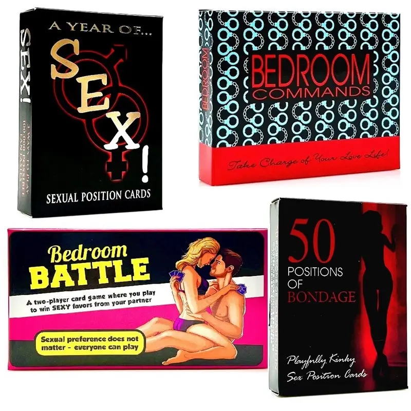 50 posizioni del sesso carte da gioco coppia Sexy posizione carta giocattolo del sesso per gioco per adulti