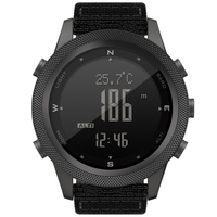 Montre de sport intelligente multifonctionnelle NORTH EDGE APACHE-46 pour homme, étanche 50 m, bracelet en nylon, pour aventures en plein air