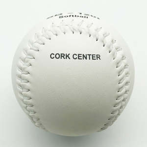 Envío Rápido Pelota de Sóftbol <span class=keywords><strong>Tamanaco</strong></span> SB-120I de 12 Pulgadas en Cuero PVC Premium Grado PK con Corcho, Color Blanco, en Stock - Product Image 3
