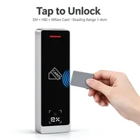 Lecteur de codes QR RFID étanche IP67, scanner de contrôle d'accès Wiegand RS485, système d'entrée de porte avec cartes EM HID MF QR701