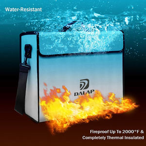 Fireproof Document <b>Bag</b> Thermal Insulated Safety Boxes for Business Large Fireproof <b>Bag</b> Lockable Zipper Home Safes <b>Money</b> <b>Bag</b> - Product Image 2