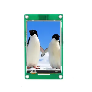 3.5inch 320x480 vertical resistive touch lcd with Rs232 serial bus protocol uart controller board
