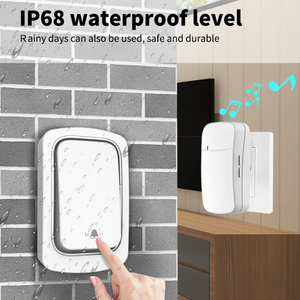 <span class=keywords><strong>Carillon</strong></span> de porte électrique sans batterie, énergie cinétique, <span class=keywords><strong>sonnette</strong></span> sans fil - Product Image 3