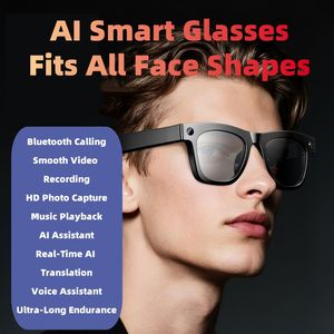 Gafas Inteligentes con IA de 8MP y Video 1080P, Almacenamiento - Gafas con Cámara Bluetooth para Grabación Manos Libres - Product Image 2