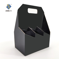 Boîte à vin rouge personnalisée en Carton, 1/ 2/3/6 bouteilles, emballage de luxe, pour bière, livraison en Carton, 10 pièces