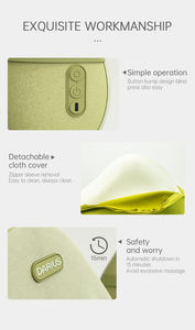 Colchón de masaje eléctrico de cuero <span class=keywords><strong>Homedics</strong></span> con control de tiempo para espalda, <span class=keywords><strong>cuello</strong></span>, cuerpo y cintura, uso en la oficina - Product Image 4