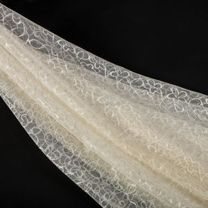 Haut de gamme cordon Voile Tulle robe de soirée dentelle <span class=keywords><strong>suisse</strong></span> blanc Tulle maille tissu 100% Polyester Net tissu - Product Image 3