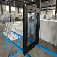 Design moderne de la chine, cadre profilé en alliage d'aluminium, fenêtre d'auvent, fenêtres en verre à l'épreuve des balles pour le commerce