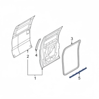 Nouveau joint de coupe-froid de porte inférieure pour Ford F-250 F-350 F-450 F-550 Super Duty 1999-2016 véhicules compatibles