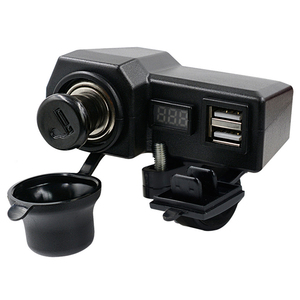 Bật Lửa Thuốc Lá Xe Máy Mới Tốt Nhất Với Vôn Kế Và USB Kép - Product Image 1