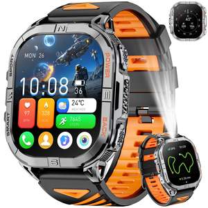 EDS K72 Smartwatch GPS 2,13 Zoll AMOLED LED-Taschenlampe Kompass 100+ Sportmodi Fitness-Uhr 580mAh Akku BT-Anruf für iOS Android - Product Image 1