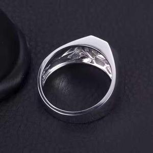 Anillo de Compromiso de Plata de Ley 925 de Primera Calidad con Diamante Moissanita, Anillo de Bodas con Diamante Cultivado en Laboratorio, Joyería Fina - Product Image 2