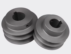 Poulie à double gorge pour courroie trapézoïdale 100-2A, bloc de traction, alésage intérieur 18/19/20/22/24/25 mm, alésage fixe, fonte OEM - Product Image 2