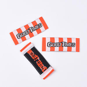 <span class=keywords><strong>Label</strong></span> pinggiran katun mewah kepadatan tinggi kustom <span class=keywords><strong>label</strong></span> lipat anyaman leher untuk aksesori pakaian - Product Image 5