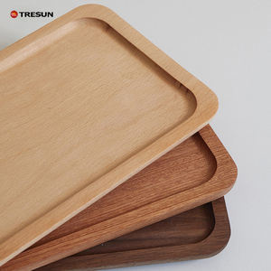 Plateaux en bois naturel rectangulaires, rustiques, grands et petits, pour fruits secs, café, sushis, en acacia, noyer, mangue, pour cadeaux - Product Image 3