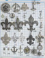 Le nouveau pendentif d'ancre d'orleans pendentif pour la fabrication de bijoux Zakka pendentif tibétain en argent