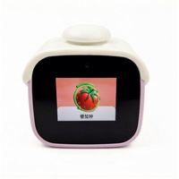 Altavoz de Mesa LED USB Personalizado con Forma de Luna, Reloj Despertador Digital con IA y Control por Voz, Cumple con la Normativa RoHS