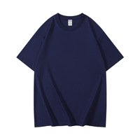 T-shirt blanc à manches courtes et col rond 230g, personnalisable avec texte et logo, uniforme de classe, vêtement de travail en pur coton, marque tendance, sur mesure