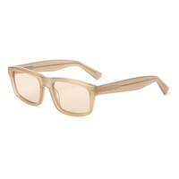 Lunettes de soleil polarisées rectangulaires de luxe pour femmes, design de marque célèbre, haute qualité, à la mode, avec logo personnalisé en acétate, collection 2026