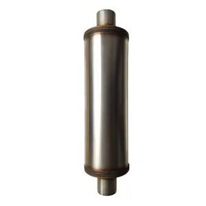 Risonatore di scarico del silenziatore del tubo di scarico rotondo per la sostituzione del silenziatore automobilistico e la modifica delle prestazioni fuoristrada
