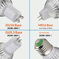 Projecteur LED COB E27 24V, boîtier en aluminium, 3W 5W 7W, IP20, basse tension, pour éclairage encastré de paysage sur rail