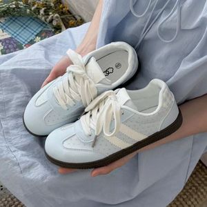 Sweet <strong>Peach</strong> Planet Korean Retro <strong>Shoes</strong> Polka-Dot Lace-Up Women's <strong>Shoes</strong> 2026 New Summer Breathable Soft White Sneakers All-Match - Product Image 5