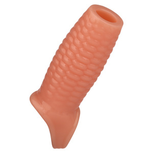 Funda de silicona con textura de diente de lobo y diseño de caparazón de tortuga de tres orificios, juguete sexual masculino simulador de pene, funda de cristal engrosada y extendida con sensación de tacto real - Product Image 1