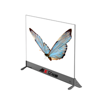 Moniteur publicitaire OLED transparent haute luminosité ODM OEM pour vitrine de centre commercial