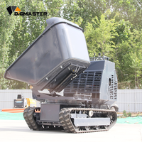 Mini-Dumper Hydraulischer Kompaktlader 4x4 260 Grad Drehung Benzinmotor Pumpe Kipper Raupentransporter Einfach zu Bedienen