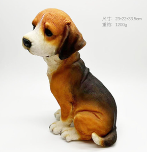 Çocuk reçine el sanatları-çiçek desen Pet modeli sınır ötesi simülasyon bilişsel shar-pei <span class=keywords><strong>Schnauzer</strong></span> Boxer köpek heykelcik - Product Image 2