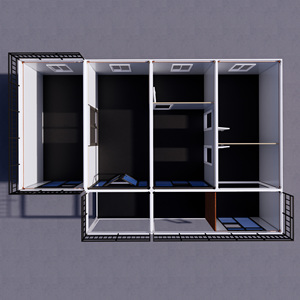 <span class=keywords><strong>Casa</strong></span> Contenedor Modular Prefabricada <span class=keywords><strong>de</strong></span> 2 Pisos, Expandible, con Estructura <span class=keywords><strong>de</strong></span> Acero, Edificio Prefabricado para Oficina en Obra para Proyectos <span class=keywords><strong>de</strong></span> Construcción - Product Image 6