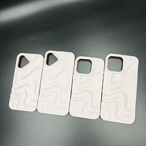 Soldes Exceptionnelles : Coque de Téléphone en TPU Souple Dépoli à Motif Ondulations d'Eau 3D pour <span class=keywords><strong>iPhone</strong></span> Série 15 Plus et 16 Pro, Style Ins - Product Image 3
