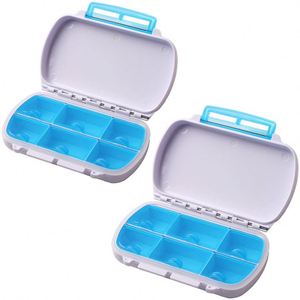 Organizador Portátil de 6 Compartimentos, Caja de Plástico para Guardar Pastillas de Viaje - Product Image 4