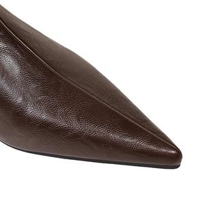 <span class=keywords><strong>Bottines</strong></span> rétro pour femmes d'hiver 6533, <span class=keywords><strong>talon</strong></span> moyen épais, fermeture éclair à l'arrière, doublure en simili cuir, effet amincissant, polyvalentes, petite taille - Product Image 3