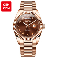 OEM ODM 5650 Montre à quartz classique de luxe de haute qualité pour homme avec logo personnalisé, calendrier et chiffres arabes