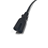 Cable de Alimentación de CA Polarizado Nema 1-15 P a IEC C7, 7A/125V, 18AWG, 2 Pines, Enchufe Estadounidense, Cable de Extensión Principal para TV e Impresora