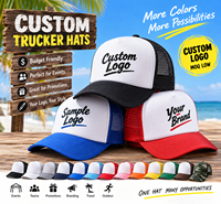 Casquette Trucker en Mousse Personnalisée en Gros, 5 Panneaux, Coton et Polyester, Dos en Maille, Commande en Gros, Étiquette Privée, Casquette Promotionnelle