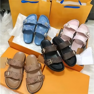 Pantuflas de Lujo para el Hogar, de Alta Calidad, Suaves y Afelpadas, Calzado Elegante de Diseño, Pantuflas Retro, Zapatillas Sin Cordones - Product Image 1