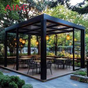 Pabellón de Aluminio con Control Remoto, Motorizado, Ajustable, Apertura y Cierre Automático, Gazebo para Jardín o Terraza - Product Image 1