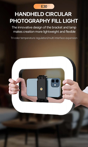 3600mAh cầm tay Selfie RGB LED vòng ánh sáng điện thoại thông minh video giàn ổn định để chụp với điều khiển từ xa không dây - Product Image 4