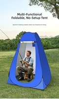 Tente de camping portable quatre saisons imperméable et pop-up pour douche extérieure, toilettes, vestiaire, abri de pêche