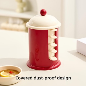 Ensemble de petits plats créatifs à motifs de dessins animés pour assaisonnements et sauces, pour la maison, idéal pour le fondue et le trempage, avec fonction de rangement - Product Image 2