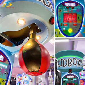 Machine de jeu d'arcade de boxe pour enfants à monnayeur, avec prise universelle en <span class=keywords><strong>plastique</strong></span> haute durabilité 110-240V, lumière clignotante et son réaliste - Product Image 2