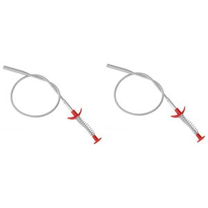 Eco-Friendly Stainless Steel Drain Unblocker Spiral Drain Cleaning Brush Set with Claw <b>Clamp</b> and Shower <b>Hose</b> 3 Pack - Product Image 1