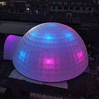 Tente commerciale Offre Spéciale personnalisée gonflable avec lumières LED, barre d'igloo géant, tente dôme gonflable publicitaire