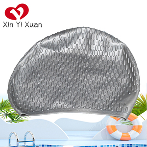 Bonnet de bain Water Drop - Équipement de sports nautiques pour adultes - Bonnet de bain en silicone élastique imperméable pour hommes et femmes - Product Image 4