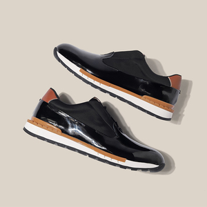 Chaussures décontractées pour hommes, baskets en cuir de vache véritable, design personnalisé, respirantes, tendance mode pour hommes - Product Image 5